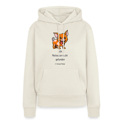 Frauen Premium Hoodie Schweinehund 404 - Naturweiß