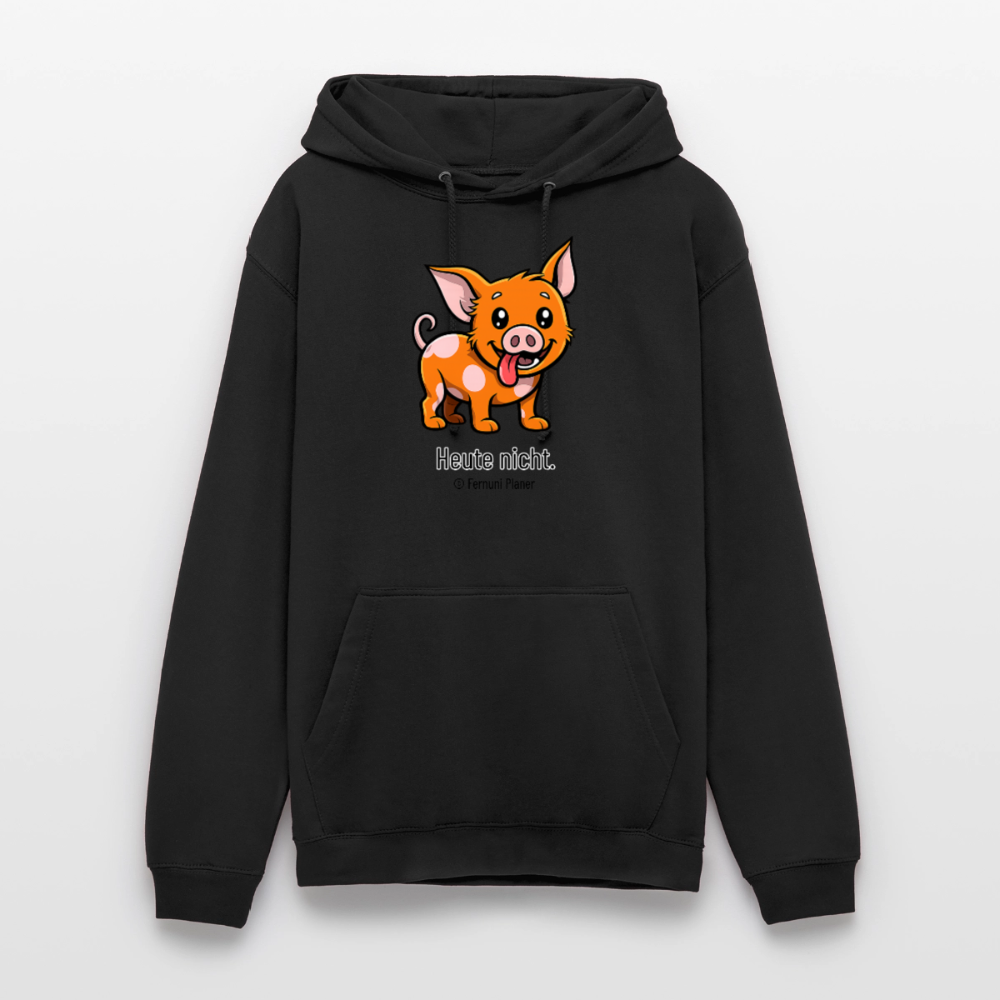 Unisex Hoodie Schweinehund Heute nicht - Schwarz