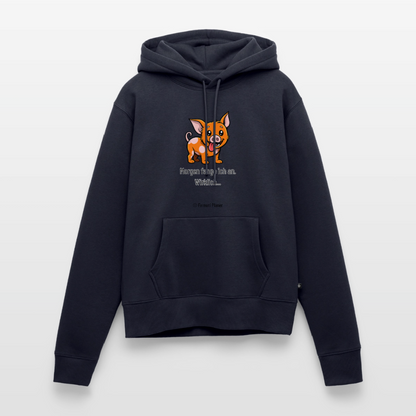 Frauen Premium Hoodie Schweinehund Morgen - Navy