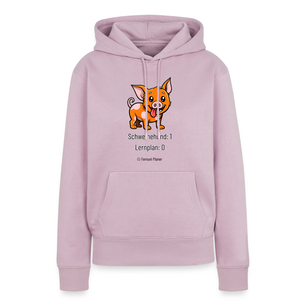 Frauen Premium Hoodie Schweinehund:1 Lernplan:0 - Altrosa
