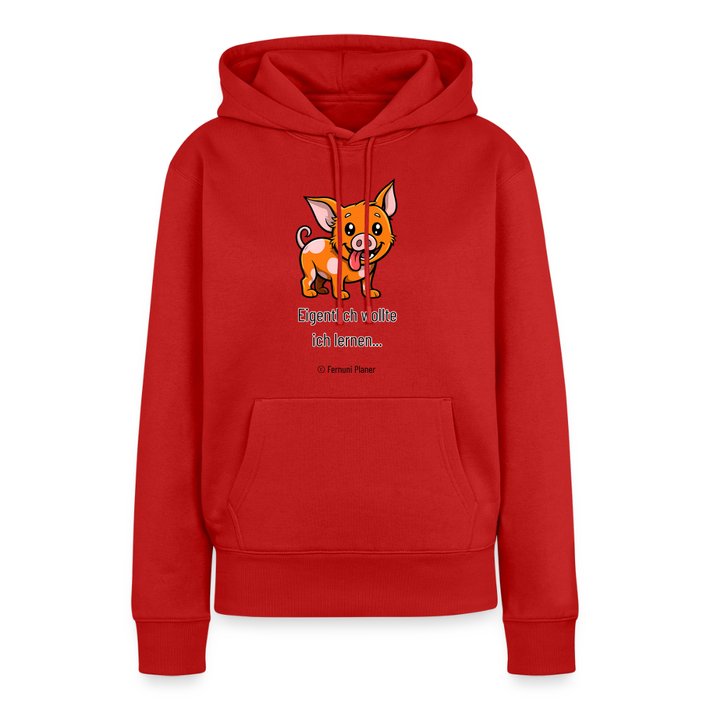 Frauen Premium Hoodie Schweinehund Eigentlich - Rot