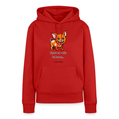 Frauen Premium Hoodie Schweinehund Eigentlich - Rot