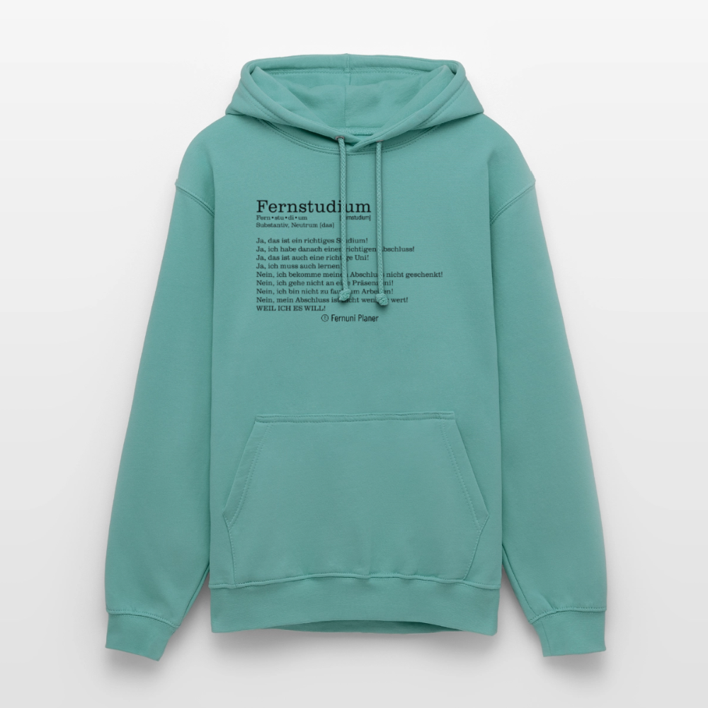 Unisex Hoodie Fernstudium - Pastelltürkis