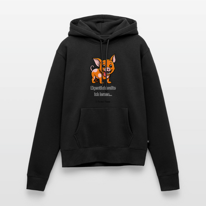 Frauen Premium Hoodie Schweinehund Eigentlich - Schwarz