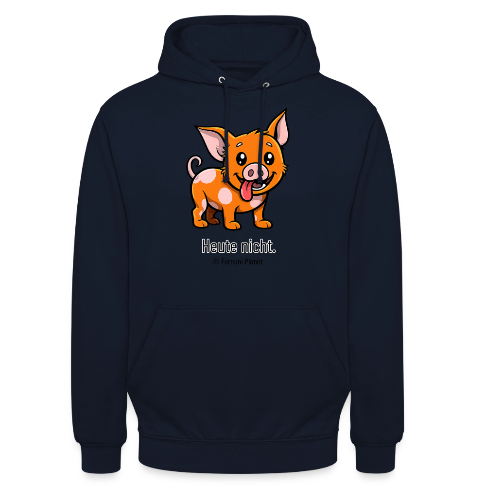 Unisex Hoodie Schweinehund Heute nicht - Navy