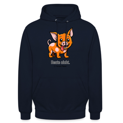 Unisex Hoodie Schweinehund Heute nicht - Navy