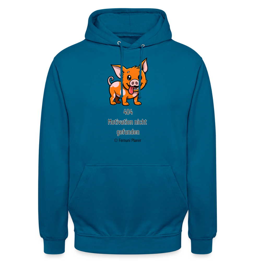 Unisex Hoodie Schweinehund 404 - Tiefseeblau 