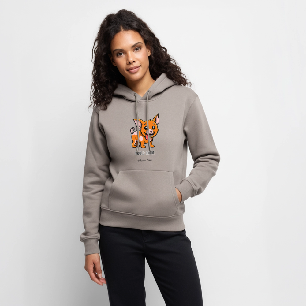 Unisex Hoodie Schweinehund Heute nicht - Taupe