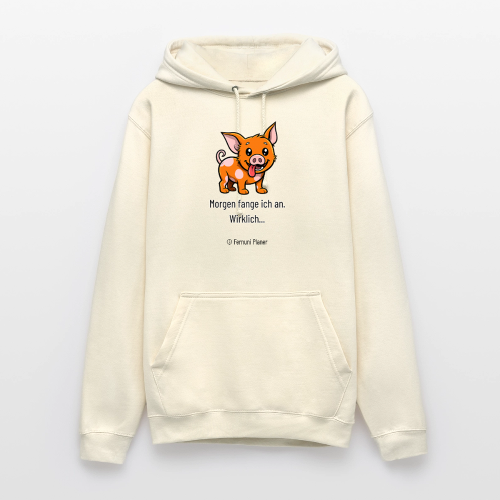 Unisex Hoodie Schweinehund Morgen - Vanille-Milchshake