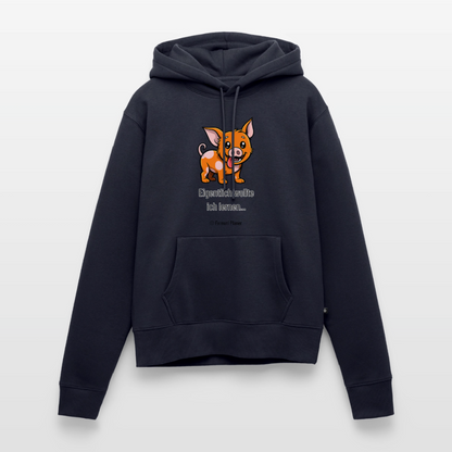 Frauen Premium Hoodie Schweinehund Eigentlich - Navy