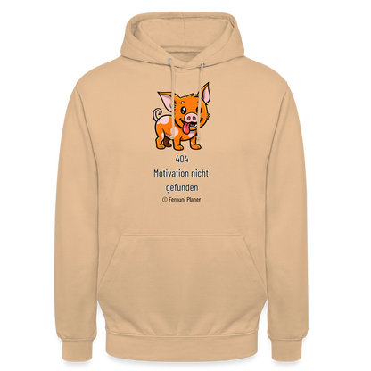 Unisex Hoodie Schweinehund 404 - Pfirsich