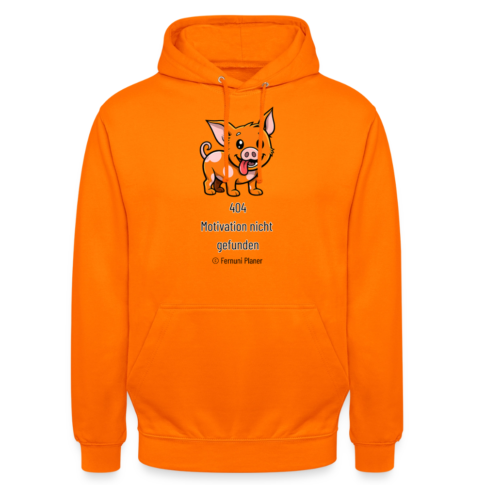 Unisex Hoodie Schweinehund 404 - Orange