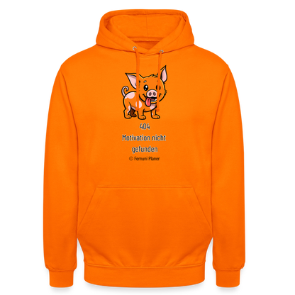 Unisex Hoodie Schweinehund 404 - Orange