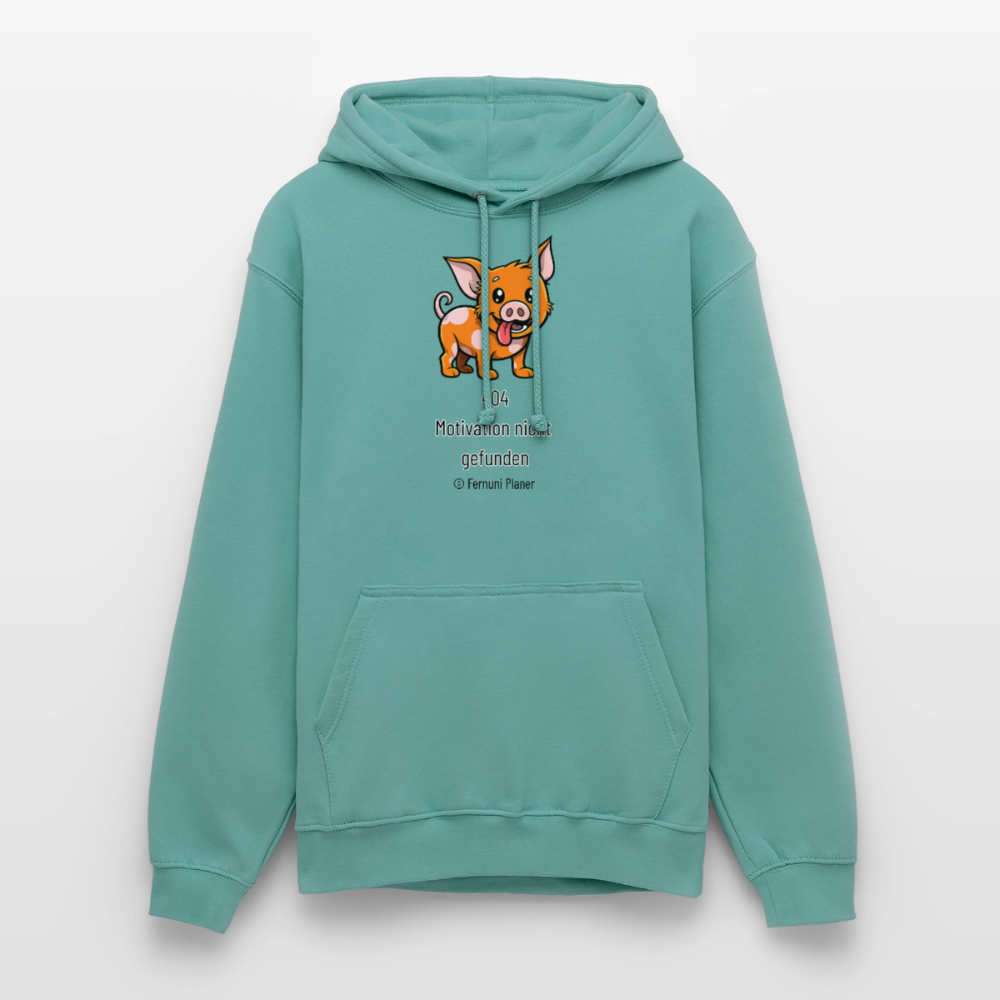 Unisex Hoodie Schweinehund 404 - Pastelltürkis