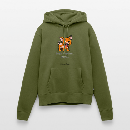 Frauen Premium Hoodie Schweinehund Morgen - Khaki