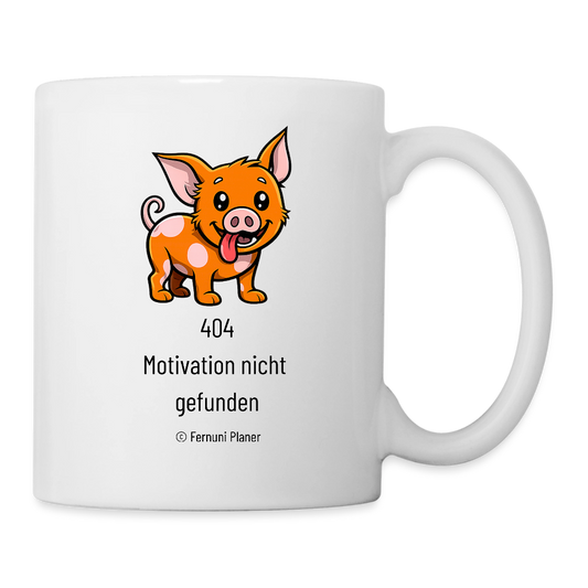 Tasse Schweinehund 404 - Weiß