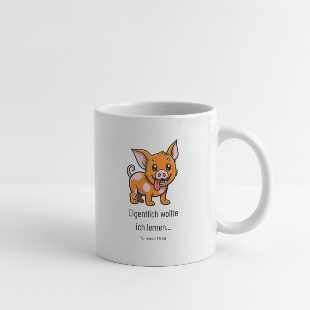 Tasse Schweinehund Eigentlich - Weiß