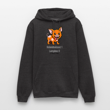Unisex Hoodie Schweinehund:1 Lernplan:0 - Anthrazit