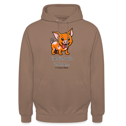 Unisex Hoodie Schweinehund Eigentlich - Mokka