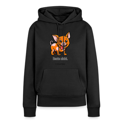 Unisex Hoodie Schweinehund Heute nicht - Schwarz