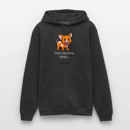 Unisex Hoodie Schweinehund Morgen - Anthrazit