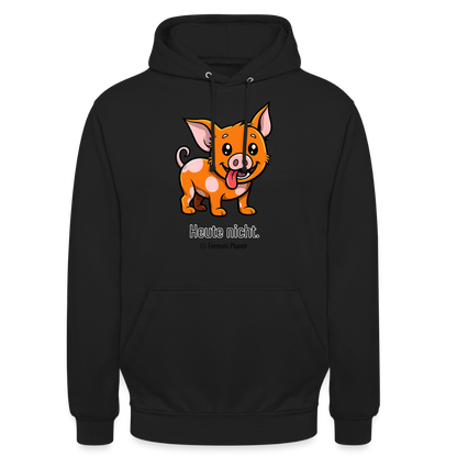 Unisex Hoodie Schweinehund Heute nicht - Schwarz