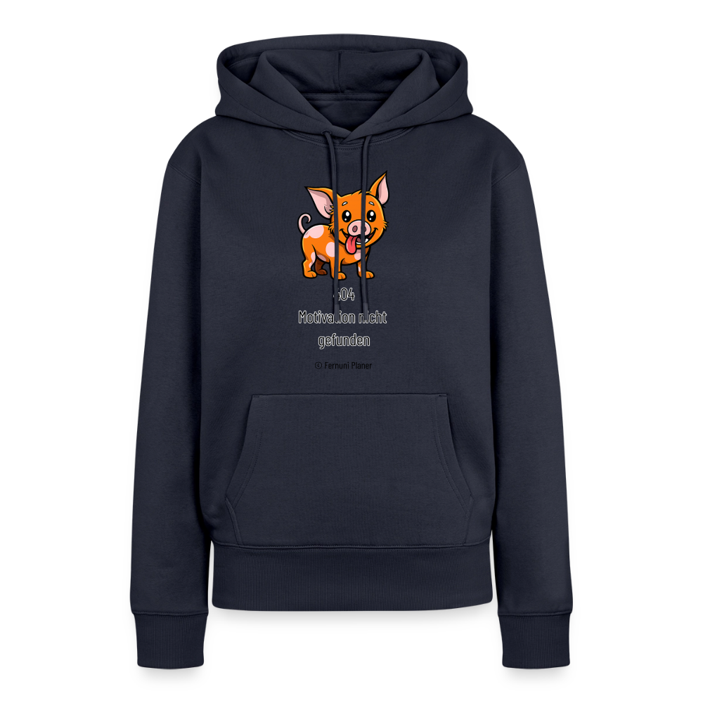 Frauen Premium Hoodie Schweinehund 404 - Navy