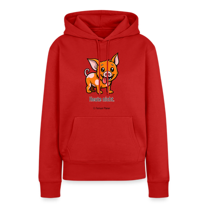 Unisex Hoodie Schweinehund Heute nicht - Rot