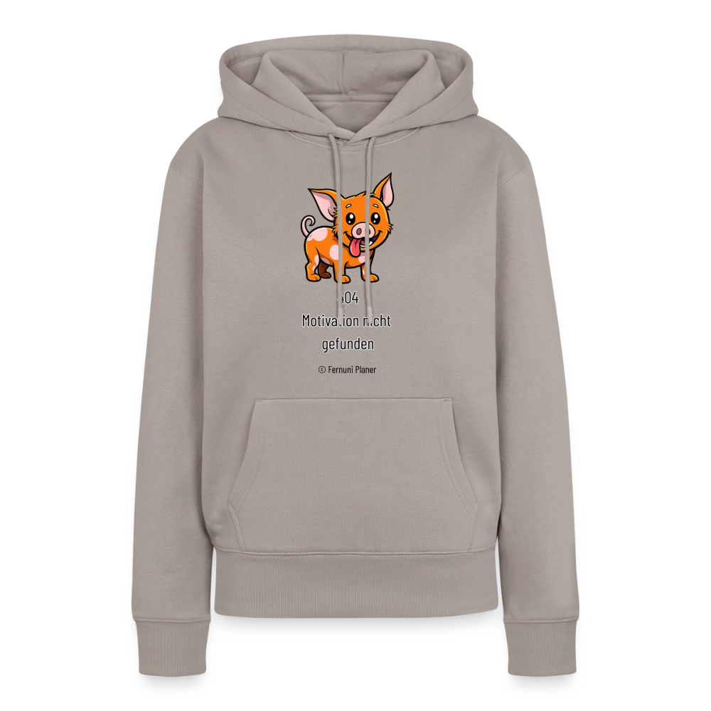 Frauen Premium Hoodie Schweinehund 404 - Taupe