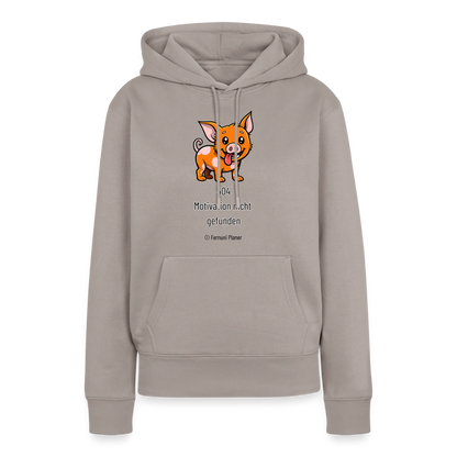 Frauen Premium Hoodie Schweinehund 404 - Taupe