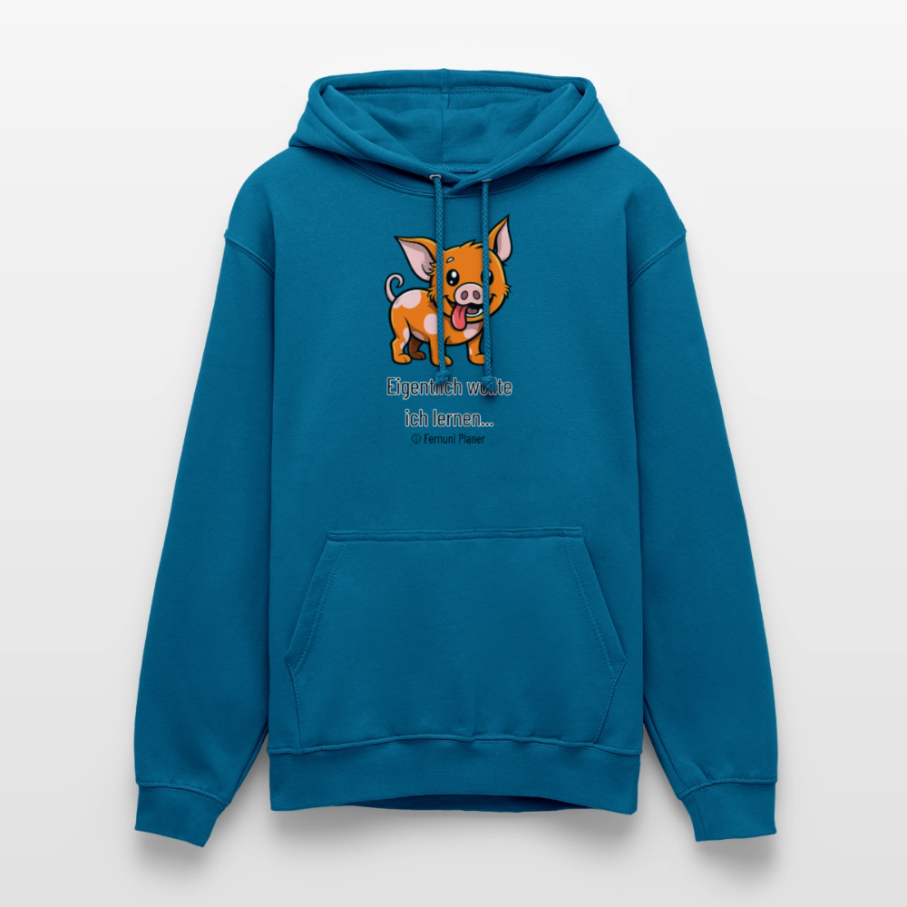 Unisex Hoodie Schweinehund Eigentlich - Tiefseeblau 