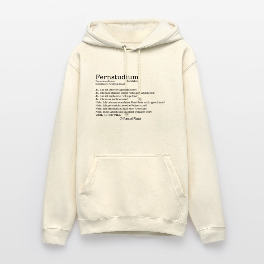 Unisex Hoodie Fernstudium - Vanille-Milchshake