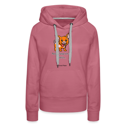 Frauen Premium Hoodie Schweinehund Morgen - Malve