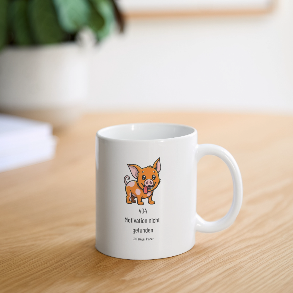 Tasse Schweinehund 404 - Weiß