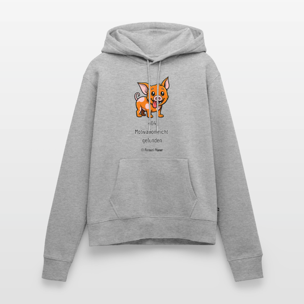 Frauen Premium Hoodie Schweinehund 404 - Grau meliert