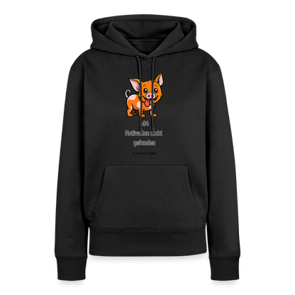 Frauen Premium Hoodie Schweinehund 404 - Schwarz