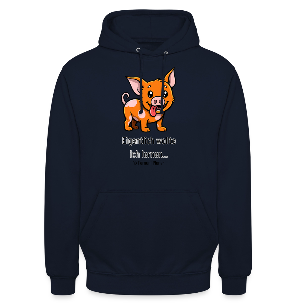 Unisex Hoodie Schweinehund Eigentlich - Navy