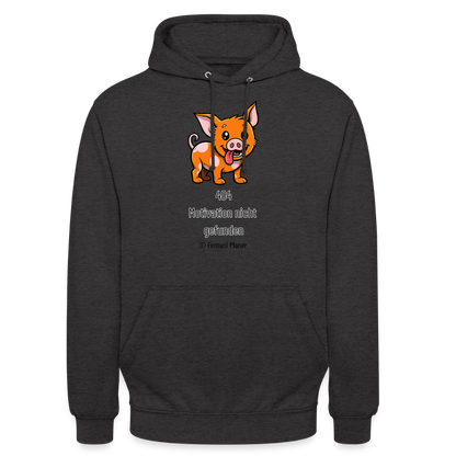 Unisex Hoodie Schweinehund 404 - Anthrazit