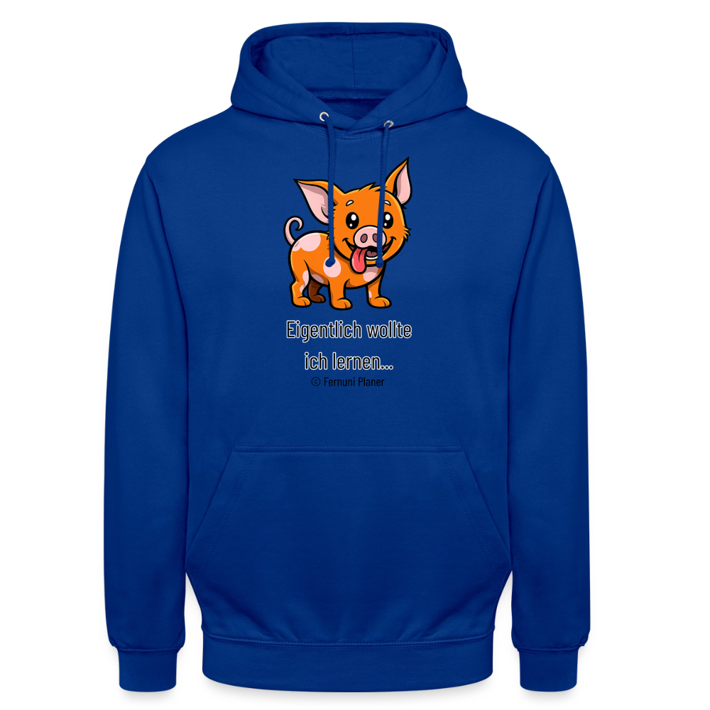 Unisex Hoodie Schweinehund Eigentlich - Royalblau