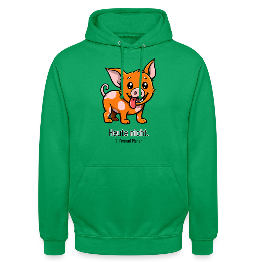 Unisex Hoodie Schweinehund Heute nicht - Kelly Green