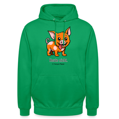 Unisex Hoodie Schweinehund Heute nicht - Kelly Green