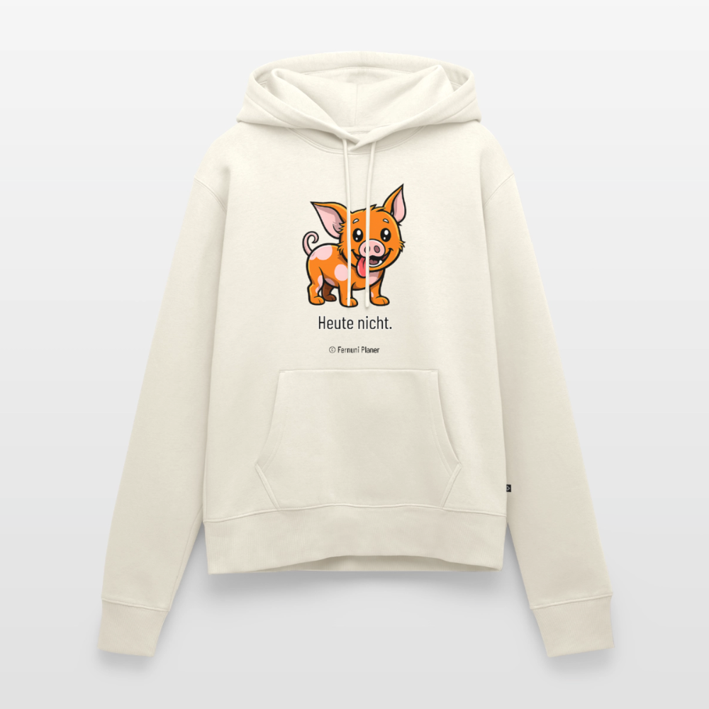 Unisex Hoodie Schweinehund Heute nicht - Naturweiß