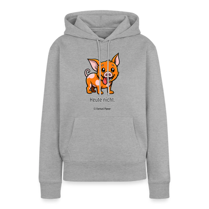 Unisex Hoodie Schweinehund Heute nicht - Grau meliert