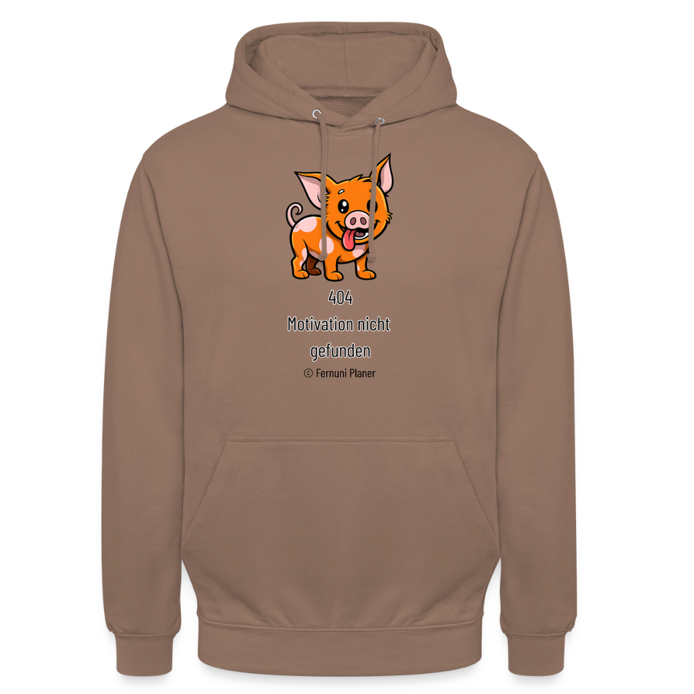 Unisex Hoodie Schweinehund 404 - Mokka