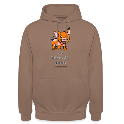 Unisex Hoodie Schweinehund 404 - Mokka