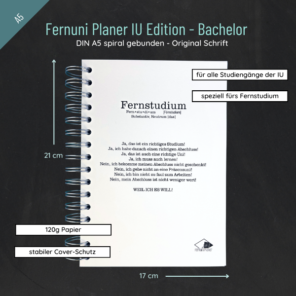 Fernuni Planer IU Edition Bachelor - Original A5