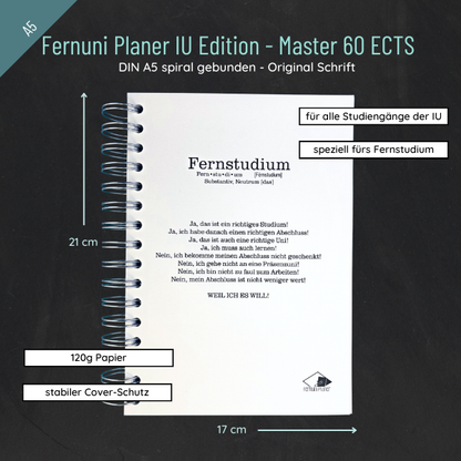Fernuni Planer IU Edition Master 60 ECTS - Original A5