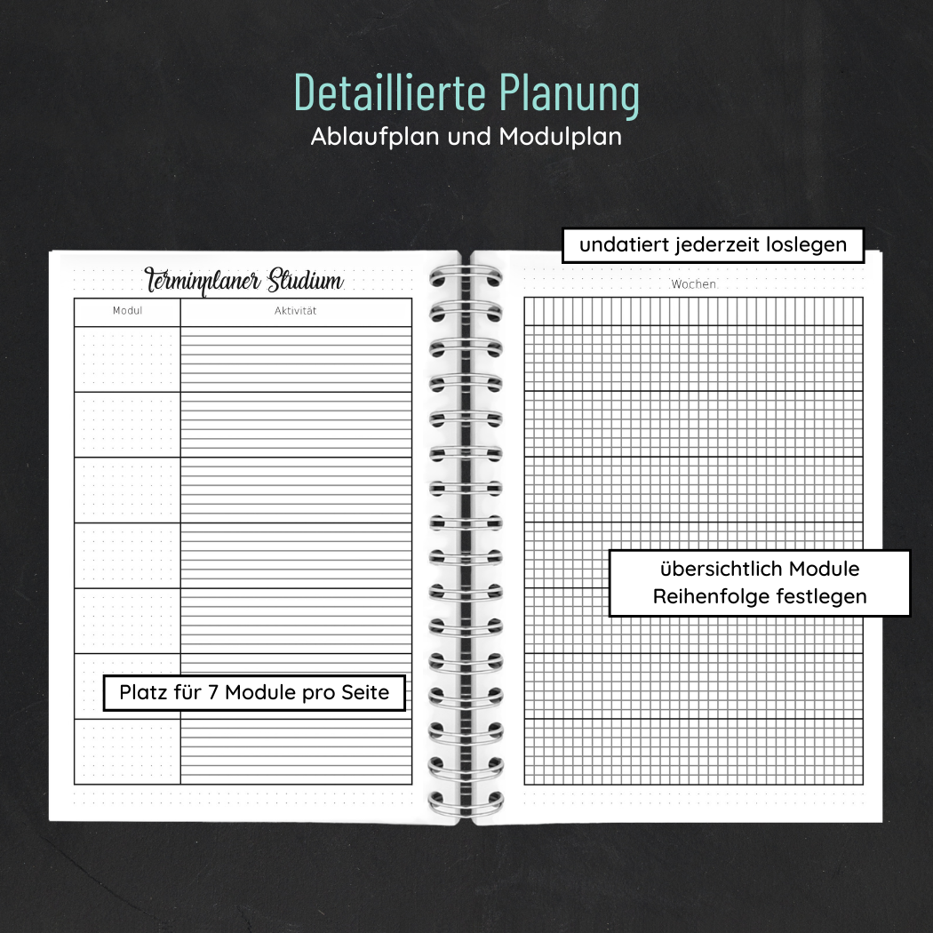Fernuni Planer Classic Master 60 ECTS - Kalligraphie A4
