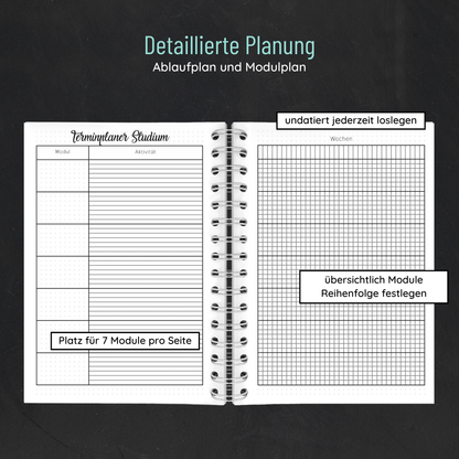 Fernuni Planer Classic Master 60 ECTS - Kalligraphie A5