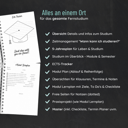 Fernuni Planer Classic Master 60 ECTS - Kalligraphie A5